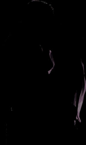 Silhouetteof Couplein Darkness PNG image with transparent background