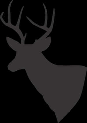 Silhouetteof Deer PNG image with transparent background