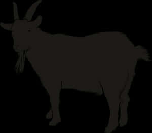 Silhouetteof Goaton Dark Background.jpg PNG image with transparent background