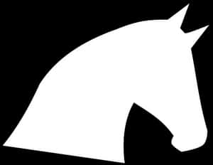 Silhouetteof Horse Head PNG image with transparent background