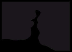 Silhouetteof Kissing Couple PNG image with transparent background