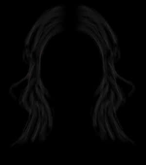 Transparent Football Laces Clipart Black And White - Male Long Hair Png, Png Download PNG image with transparent background