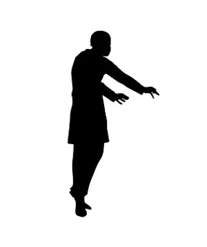 Silhouetteof Person Reaching Out PNG Image