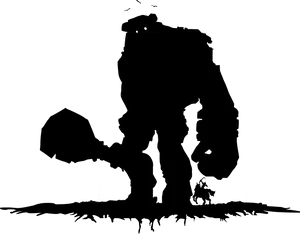 Silhouetteof Person Standing PNG Image