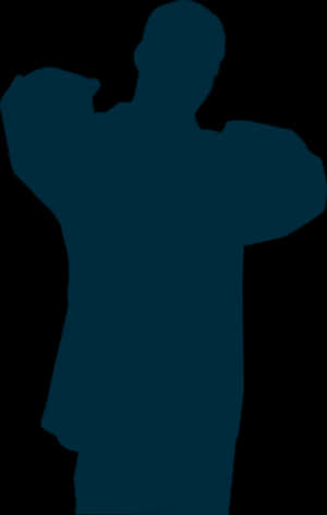 Silhouetteof Rapper Performing PNG with transparent background