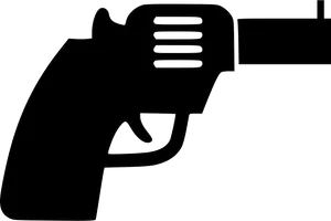 Silhouetteof Revolver PNG Image