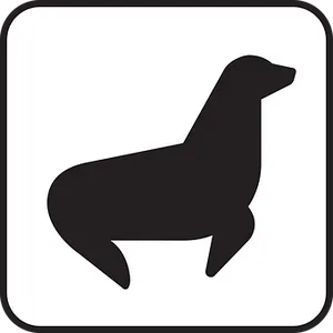 Silhouetteof Seal Icon PNG Image