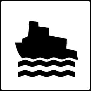 Silhouetteof Ship Icon PNG image with transparent background