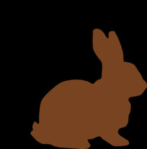 Silhouetteofa Bunny PNG image with transparent background