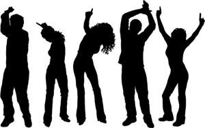 Just Dance Party Cliparts Transparent Png - Dance Party Clip Art Black And White, Png Download PNG image with transparent background