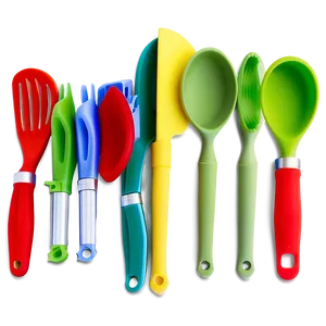 Silicone Kitchen Utensils Png 06212024 PNG Image