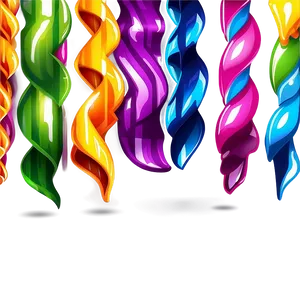 Silky Party Streamers Png 42 PNG Image