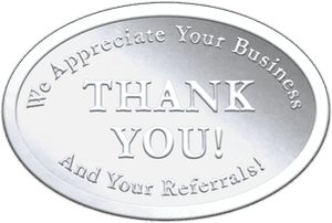 Embossed Silver Thank You Seal - Silver, HD Png Download PNG image with transparent background