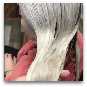 Silver Blonde Hair Texture PNG Image