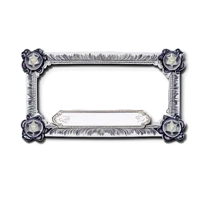 Silver Certificate Frame Png Xfr PNG Image