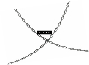 Silver Chain Link Graphic PNG Image