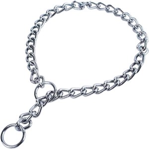 Silver Chain Link Necklace PNG Image