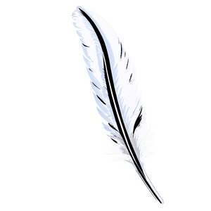 Silver Feather Pen PNG 06112024 PNG image with transparent background