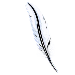 Silver Feather Pen Png 06112024 PNG Image