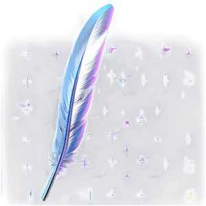 Silver Feather Pen PNG dxe PNG image with transparent background