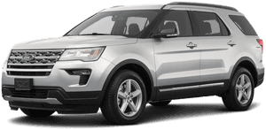 The Silver 2019 Ford Explorer From Kings Ford - Ford Explorer 2019 Black, HD Png Download PNG image with transparent background