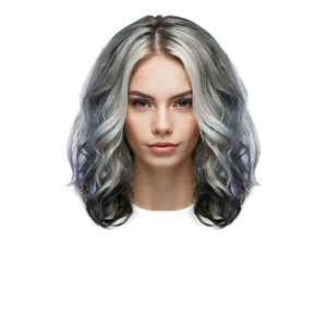 Silver Hair Highlights Png Fmu30 PNG Image