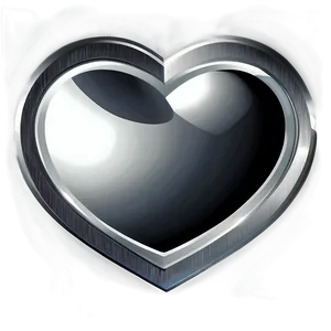 Silver Heart Vector Png Tef51 PNG Image