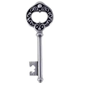 Silver Key Vintage PNG kgo43 PNG image with transparent background