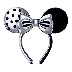 Silver Minnie Mouse Ears Png 46 PNG Image