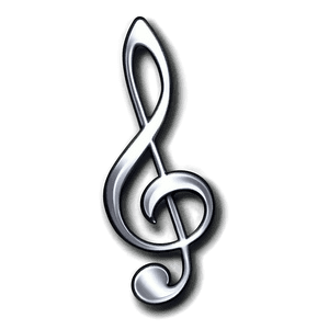 Silver Music Note PNG 06112024 PNG image with transparent background