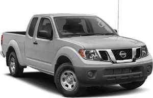 Silver Nissan Frontier Pickup Truck PNG Image