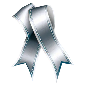 Silver Ribbon Streamer Png Kvv PNG Image