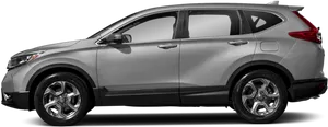 Silver S U V Side View PNG Image