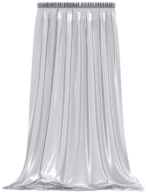 Silver Satin Curtain Texture PNG image with transparent background