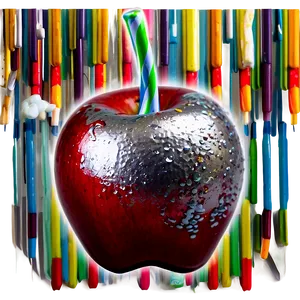 Silver Shimmer Candy Apple Png 06282024 PNG Image