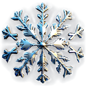 Silver Snowflake Design PNG 36 PNG image with transparent background