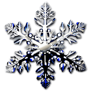 Silver Snowflake Design PNG pgj38 PNG image with transparent background