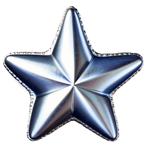 Silver Star Decoration PNG 06112024 PNG image with transparent background