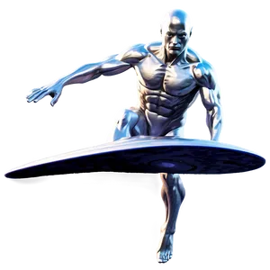 Silver Surfer Cosmic Trail Png 06202024 PNG Image