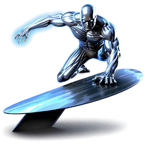 Silver Surfer Galactic Wave Png Vhp78 PNG Image