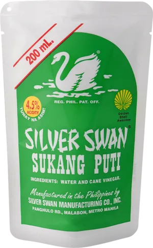 Silver Swan Sukang Puti Vinegar Pouch PNG Image