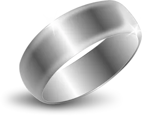 Silver Wedding Ring Clipart PNG Image