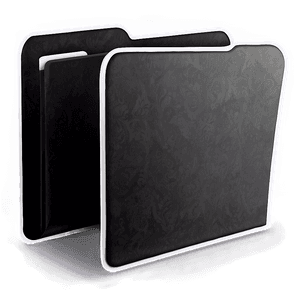 Simple Black Folder Icon PNG 06212024 PNG