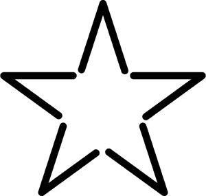Star Shape Made With Lines - Star Outline Transparent Background, HD Png Download PNG image with transparent background