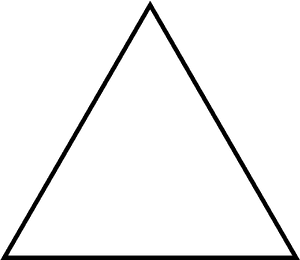 Black And White Triangle Png - Triangle Png PNG