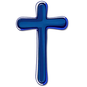 Simple Blue Cross Drawing Png Cou PNG Image