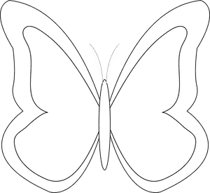 Butterfly, Flying, Insect, Monarch, Bug, Outline, HD Png Download PNG image with transparent background