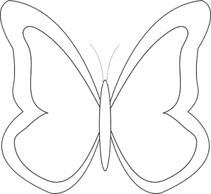 Transparent Simple Butterfly Outline Clipart - White Butterfly Clip Art, HD Png Download PNG image with transparent background