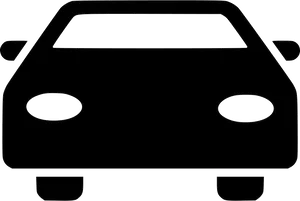 Simple Car Silhouette Graphic PNG Image