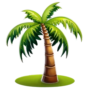 Simple Cartoon Palm Tree Png Gah77 PNG Image